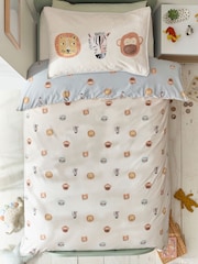 Ecru Safari Jungle Duvet Cover and Pillowcase Set - Image 6 of 10