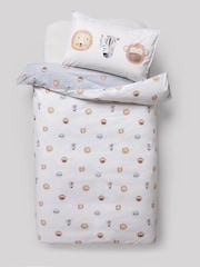 Ecru Safari Jungle Duvet Cover and Pillowcase Set - Image 8 of 10