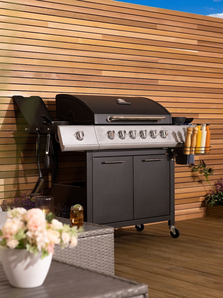 Charles Bentley Black 5 Burner Premium Gas BBQ - Image 2 of 6