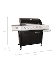 Charles Bentley Black 5 Burner Premium Gas BBQ - Image 6 of 6