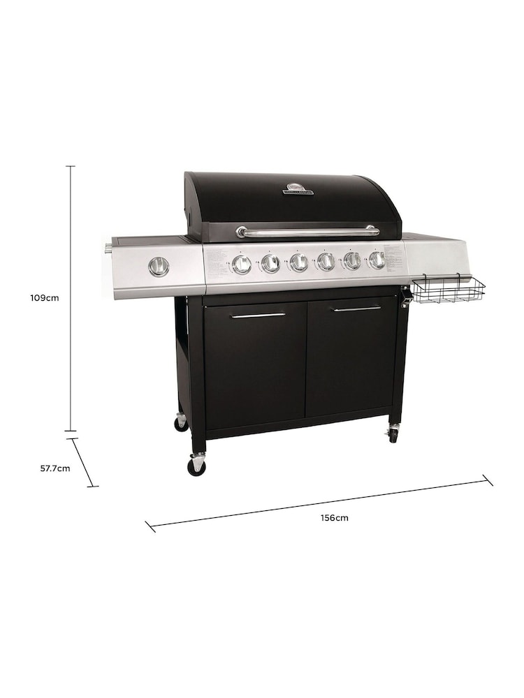 Charles Bentley Black 5 Burner Premium Gas BBQ - Image 6 of 6