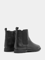 Evans Black Wide Fit Leather Chelsea Boots - Image 3 of 4