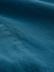 Celtic & Co. Ärmelloses Midikleid aus Leinen, Blau - Bild 7 von 7
