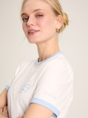Joules Erin Cream Short Sleeve T-Shirt - Image 4 of 6