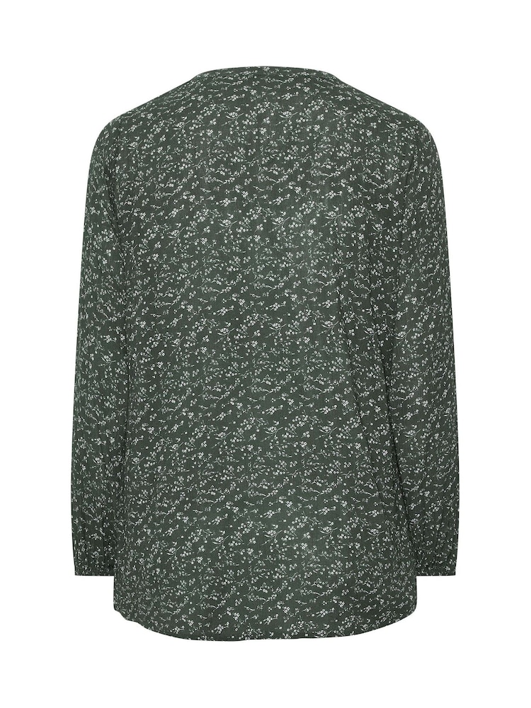 Evans Green Ditsy Tie Neck Blouse - Image 6 of 6 Evans Green Ditsy Tie Neck Blouse - Image 6 of 6