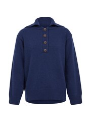 Celtic & Co. Blue Luxe Sailor Collar Jumper - Image 3 of 7