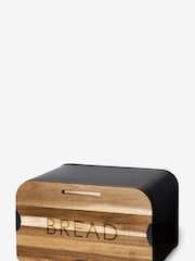 Black Black Bronx Bread Bin and Bread Board - Image 2 of 2