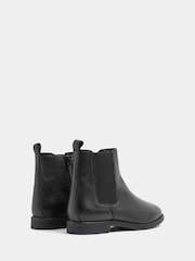 Evans Black Extra Wide Fit Leather Chelsea Boots - Image 2 of 4