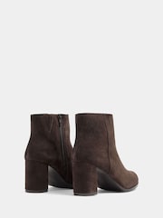 Evans Brown Extra Wide Fit Suede Shoe Boots - Image 4 of 4