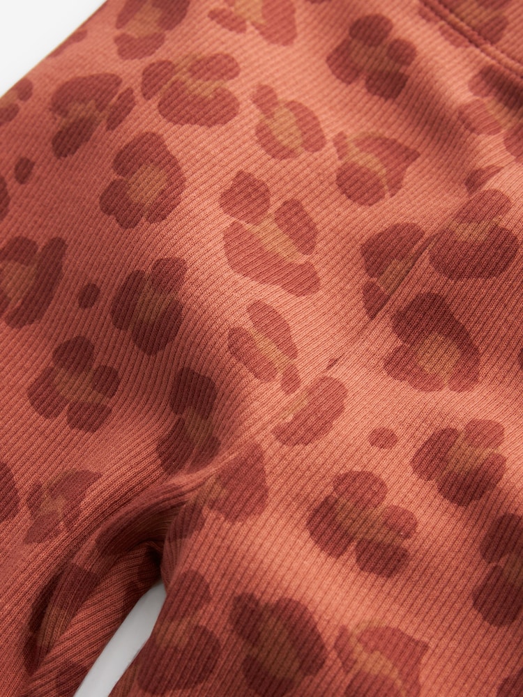 Animal Print Rib Jersey Leggings (3mths-7yrs) - Image 6 of 6 Animal Print Rib Jersey Leggings (3mths-7yrs) - Image 6 of 6