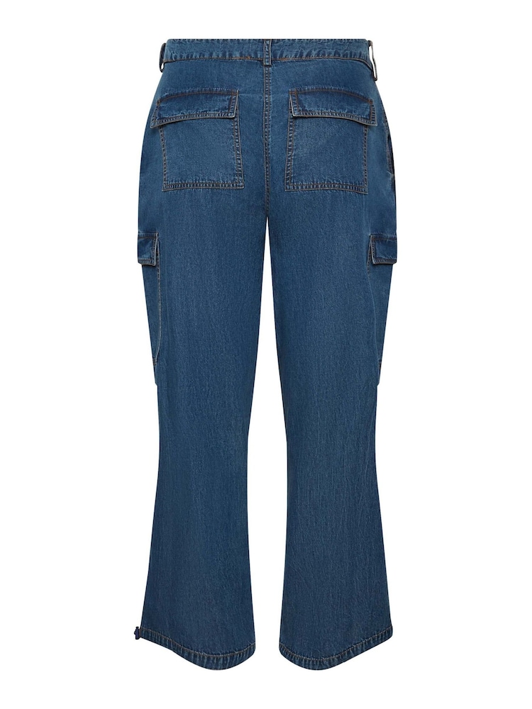 PixieGirl Petite Blue Parachute Trousers - Image 3 of 3 PixieGirl Petite Blue Parachute Trousers - Image 3 of 3