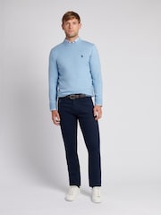 U.S. Polo Assn. Blue Mens Cotton Crew Neck Jumper - Image 3 of 7