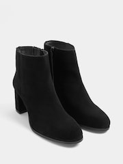 Evans Black Extra Wide Fit Suede Shoe Boots - Image 2 of 5