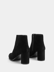 Evans Black Extra Wide Fit Suede Shoe Boots - Image 4 of 5
