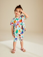 Blue Fruits 100% Cotton Short Sleeve Empire T-Shirt (3mths-7yrs) - Image 1 of 6