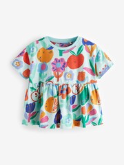 Blue Fruits 100% Cotton Short Sleeve Empire T-Shirt (3mths-7yrs) - Image 4 of 6