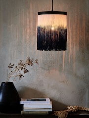French Connection Blue Ombre Height Adjustable Gamagara Ceiling Pendant Light - Image 1 of 6