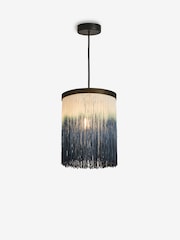 French Connection Blue Ombre Height Adjustable Gamagara Ceiling Pendant Light - Image 6 of 6