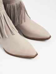 Bone Forever Comfort® Fringe Ankle Western/ Cowboy Boots - Image 10 of 12