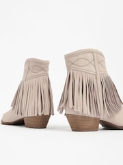 Bone Forever Comfort® Fringe Ankle Western/ Cowboy Boots - Image 11 of 12