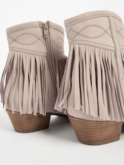 Bone Forever Comfort® Fringe Ankle Western/ Cowboy Boots - Image 12 of 12