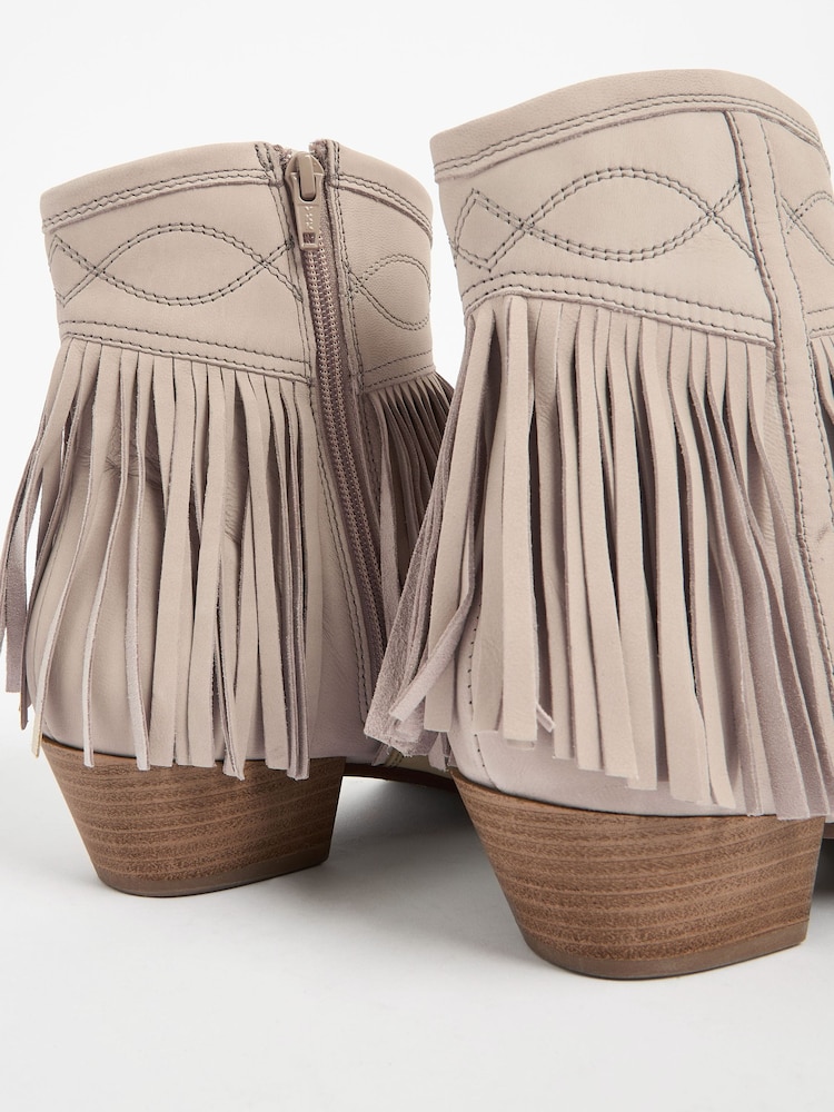 Bone Forever Comfort® Fringe Ankle Western/ Cowboy Boots - Image 12 of 12