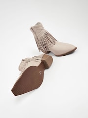 Bone Forever Comfort® Fringe Ankle Western/ Cowboy Boots - Image 9 of 12