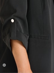 Evans Black Relaxed Fashion Blazer - Image 4 of 6