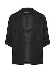 Evans Black Relaxed Fashion Blazer - Image 5 of 6