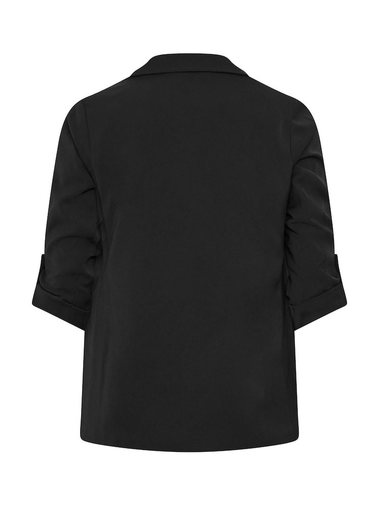 Evans Black Relaxed Fashion Blazer - Image 6 of 6 Evans Black Relaxed Fashion Blazer - Image 6 of 6