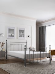 Pewter Grey Leamington Metal Frame Bed - Image 2 of 5