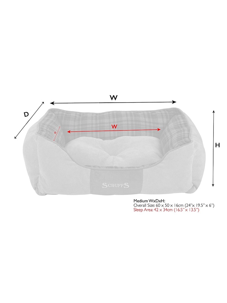 Scruffs Grey Highland Dog Box Bed - Image 6 of 6