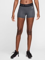 Nike Black Dri-FIT Pro Mid Rise 3 Printed Shorts - Image 1 of 4