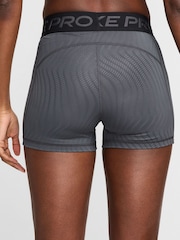 Nike Black Dri-FIT Pro Mid Rise 3 Printed Shorts - Image 3 of 4