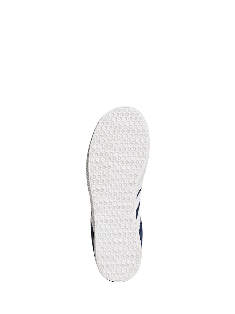 Marineblauw/wit - adidas Originals Junior Gazelle Trainers - Image 12 of 15