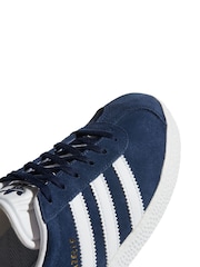 adidas Originals Navy/White Junior Gazelle Trainers - Image 13 of 15