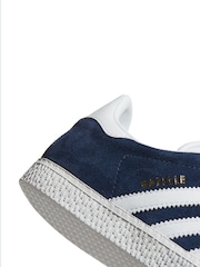 adidas Originals Navy/White Junior Gazelle Trainers - Image 14 of 15