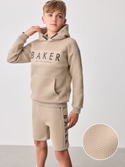 Baker by Ted Baker Textured 100% Cotton Hoodie And Shorts Set - Image 1 of 11