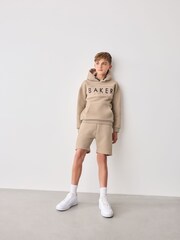 Baker by Ted Baker Textured 100% Cotton Hoodie And Shorts Set - Image 4 of 11