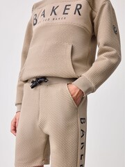 Baker by Ted Baker Textured 100% Cotton Hoodie And Shorts Set - Image 6 of 11