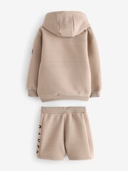 Baker by Ted Baker Textured 100% Cotton Hoodie And Shorts Set - Image 9 of 11