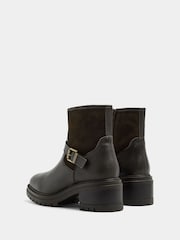Қоңыр - Evans Double Buckle Leather Boots - 4суретінің 3 суреті