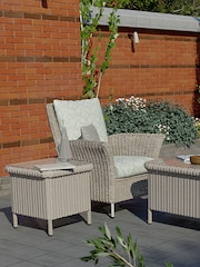 Laura Ashley Sage Green Garden Wilton Lounging Chair in Parterre Sage Cushions - Image 1 of 4