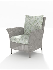 Laura Ashley Sage Green Garden Wilton Lounging Chair in Parterre Sage Cushions - Image 2 of 4