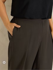 Evans Brown Pleated Front Trousers - Image 4 of 6