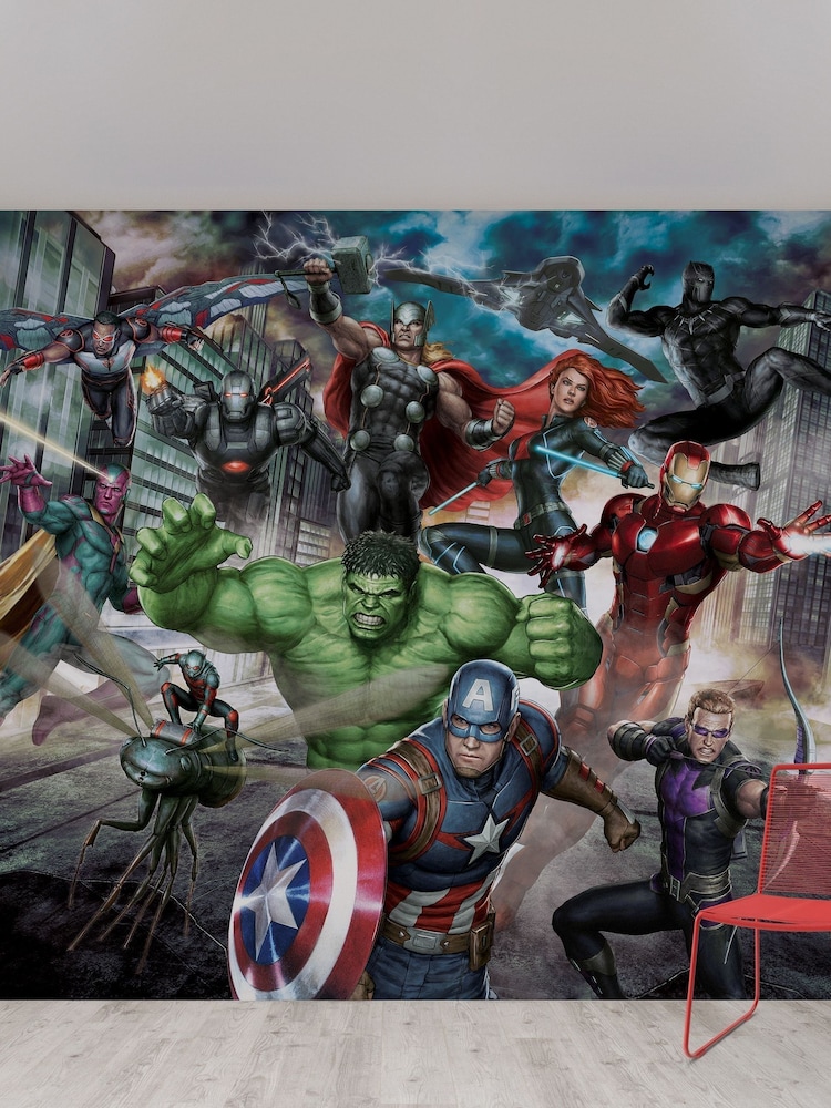 Art For The Home Blue Marvel Avengers Assemble 3M Mural - Image 1 of 1