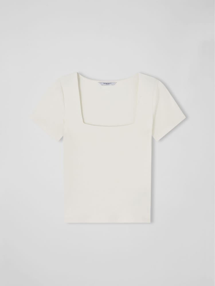 LK Bennett Cream Tasha Viscose Top - Image 4 of 4