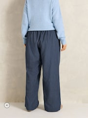 Evans Blue Pleated Stripe Trousers - Image 3 of 6