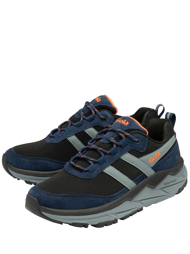 Gola Black Merik ATR Mesh Lace-Up Mens Running Trainers - Image 2 of 4