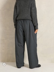 Evans Grey Pleated Stripe Trousers - Image 3 of 6